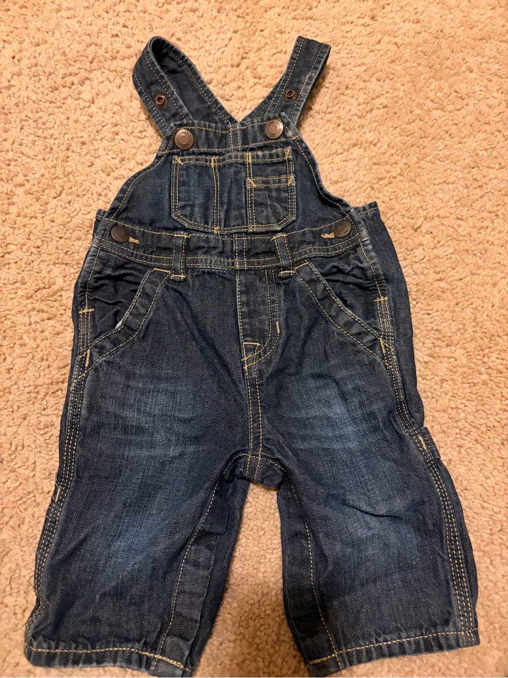 GAP Dark Blue Denim Overalls for Kids